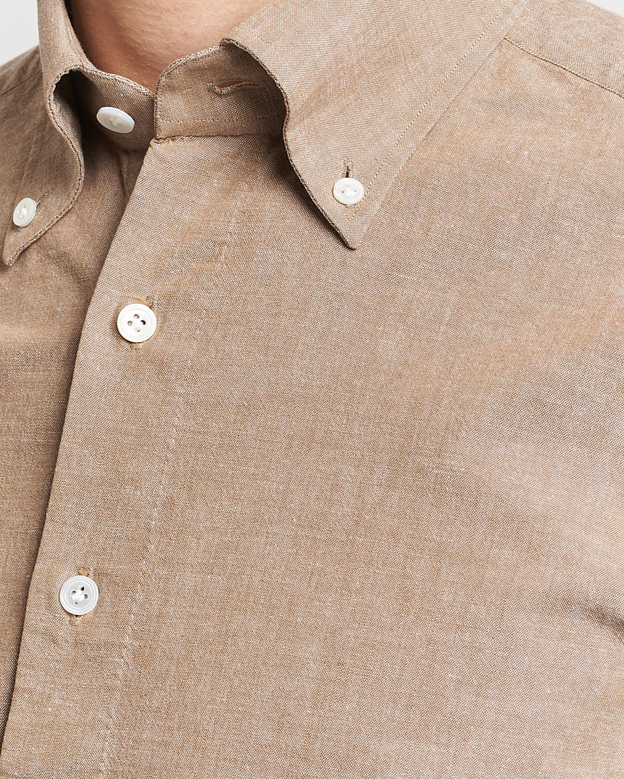 100Hands Japanese Chambray Shirt Brown at CareOfCarl.com