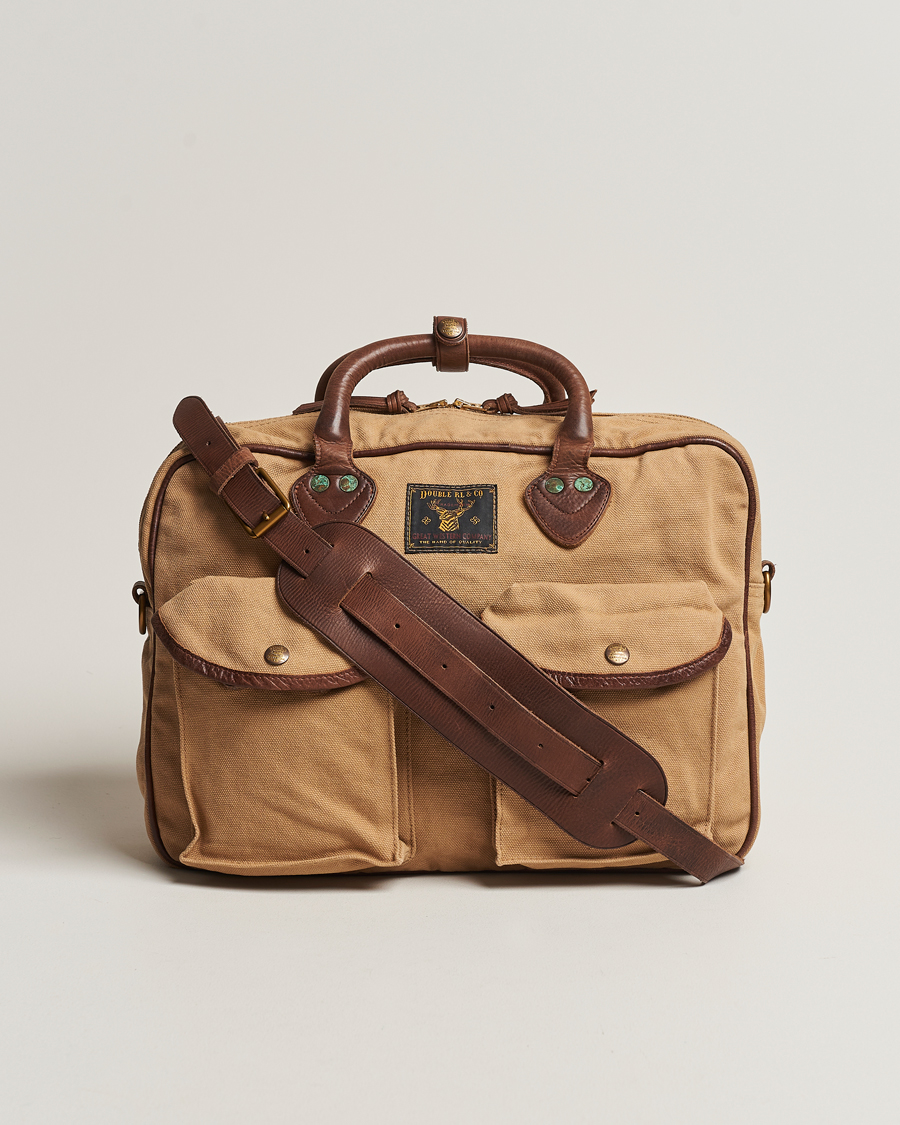 RRL Cargo Briefcase Khaki at CareOfCarl.com