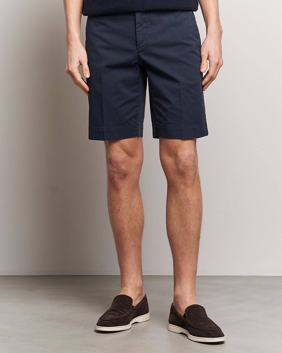 Men | Slowear | Incotex | Cotton Comfort Shorts Navy