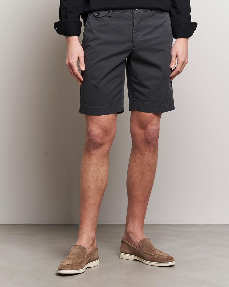 Men | Slowear | Incotex | Cotton Comfort Shorts Black