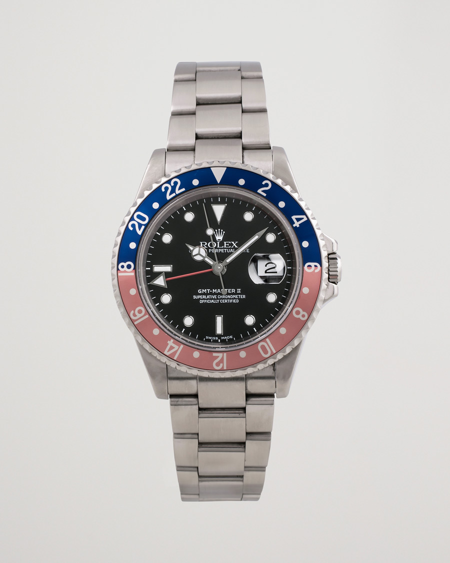 Rolex Pre Owned GMT Master II 16710 Silver at CareOfCarl