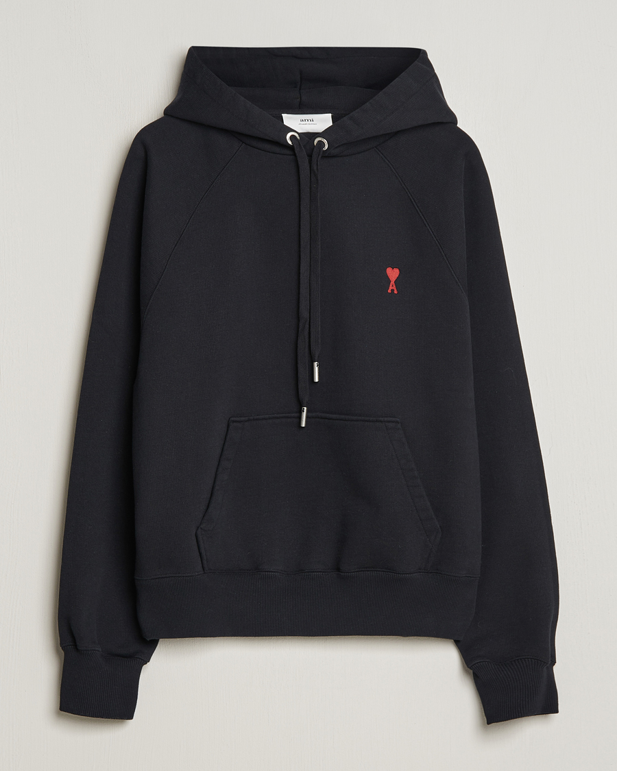 Ami paris cheap black hoodie