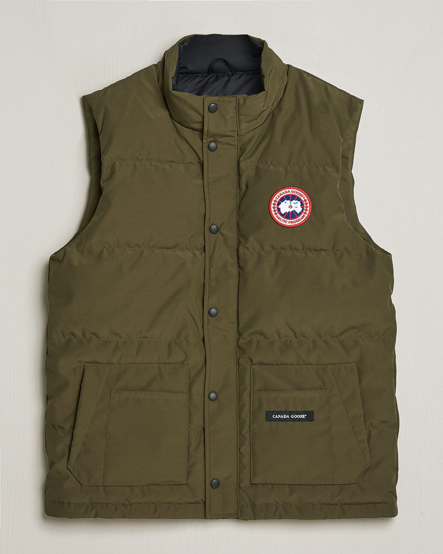 Canada Goose Freestyle Crew Vest Military Green at CareOfCarl