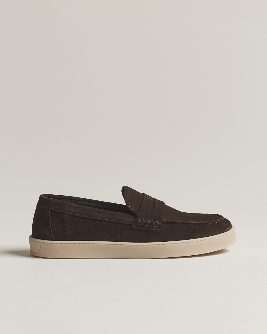 Canali slip-on suede loafers - Brown