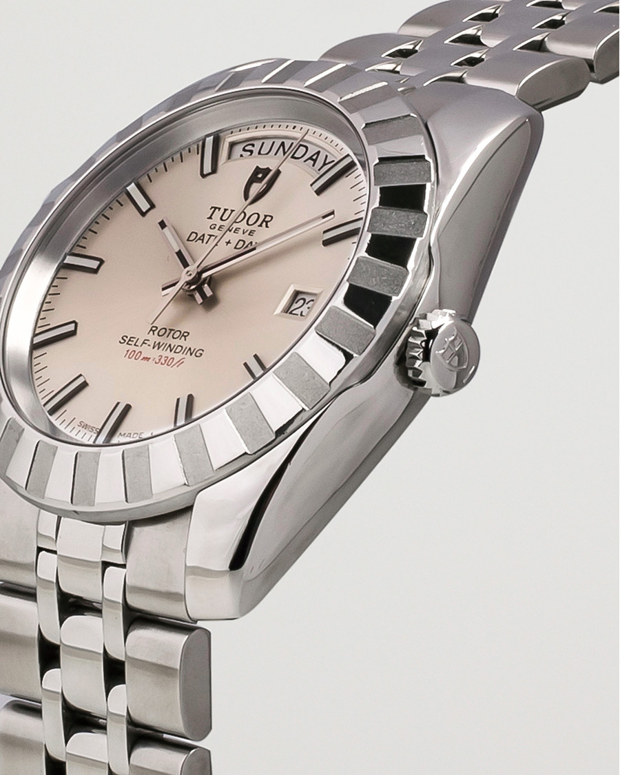 Tudor Pre Owned Classic Date Day 23010 Silver at CareOfCarl