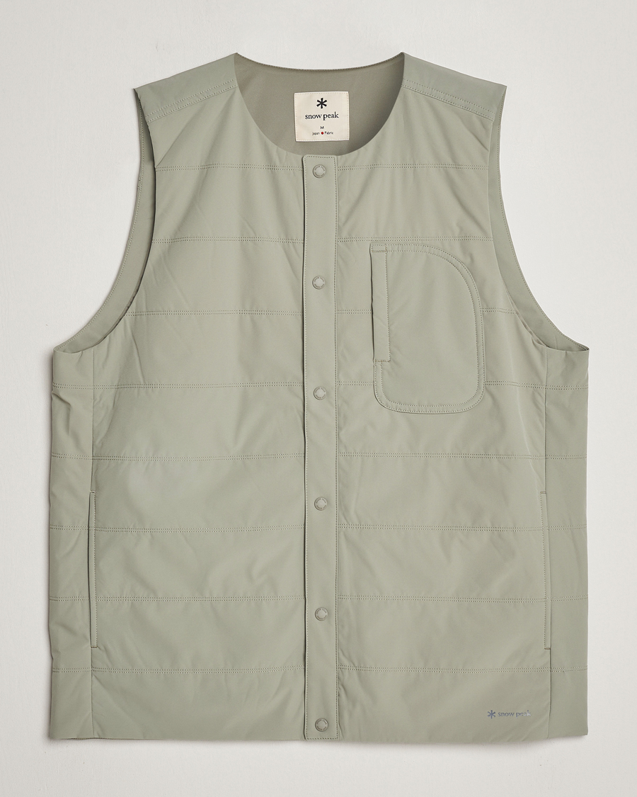 Snow Peak Flexible Insulated Vest Beige at CareOfCarl.com