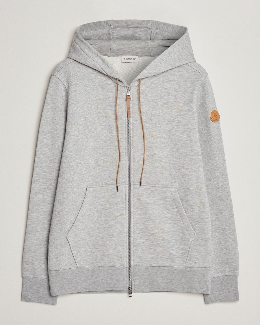 Moncler zip discount hoodie grey