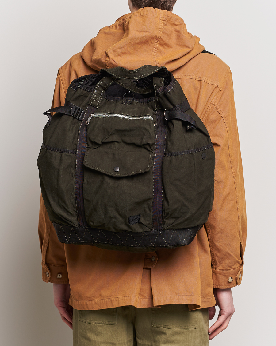 Porter-Yoshida & Co. Crag 2Way Rucksack Khaki at CareOfCarl.com