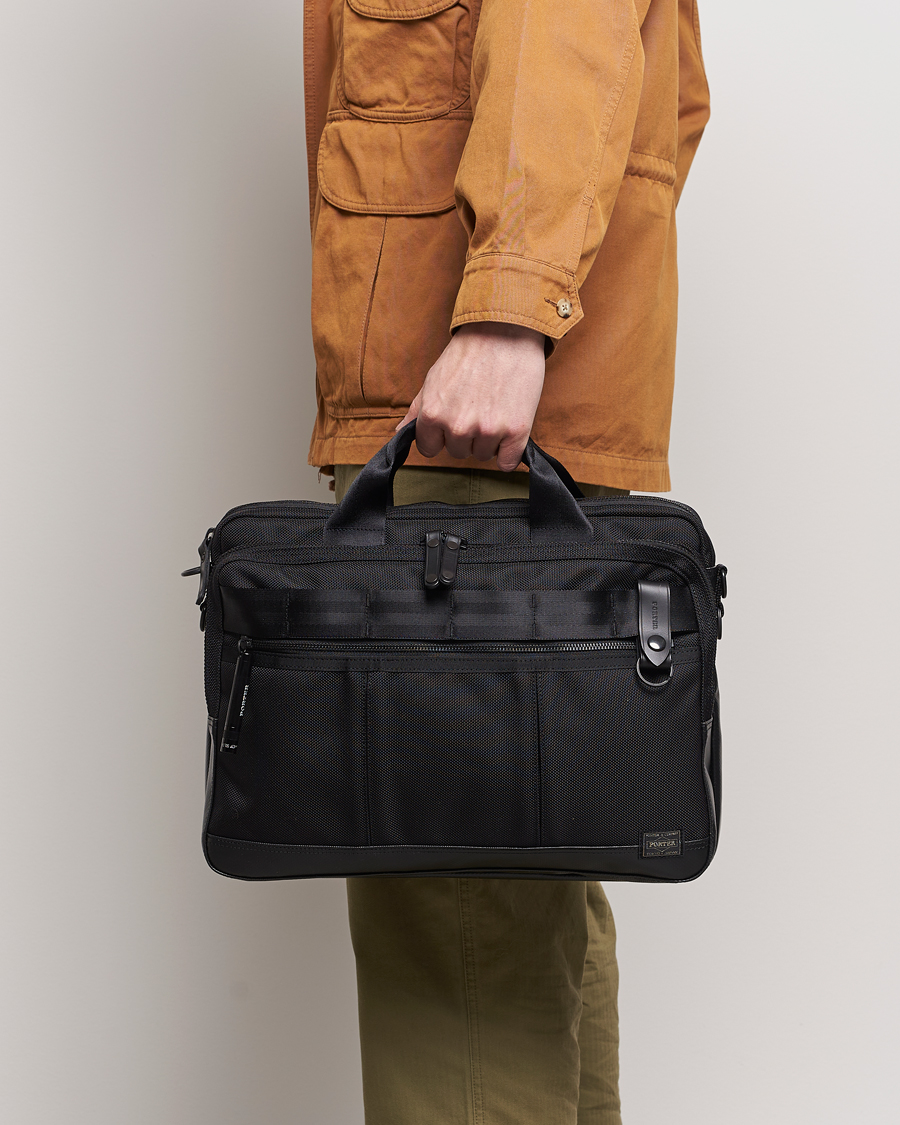 Porter-Yoshida & Co. Heat 2Way Briefcase Black at CareOfCarl.com