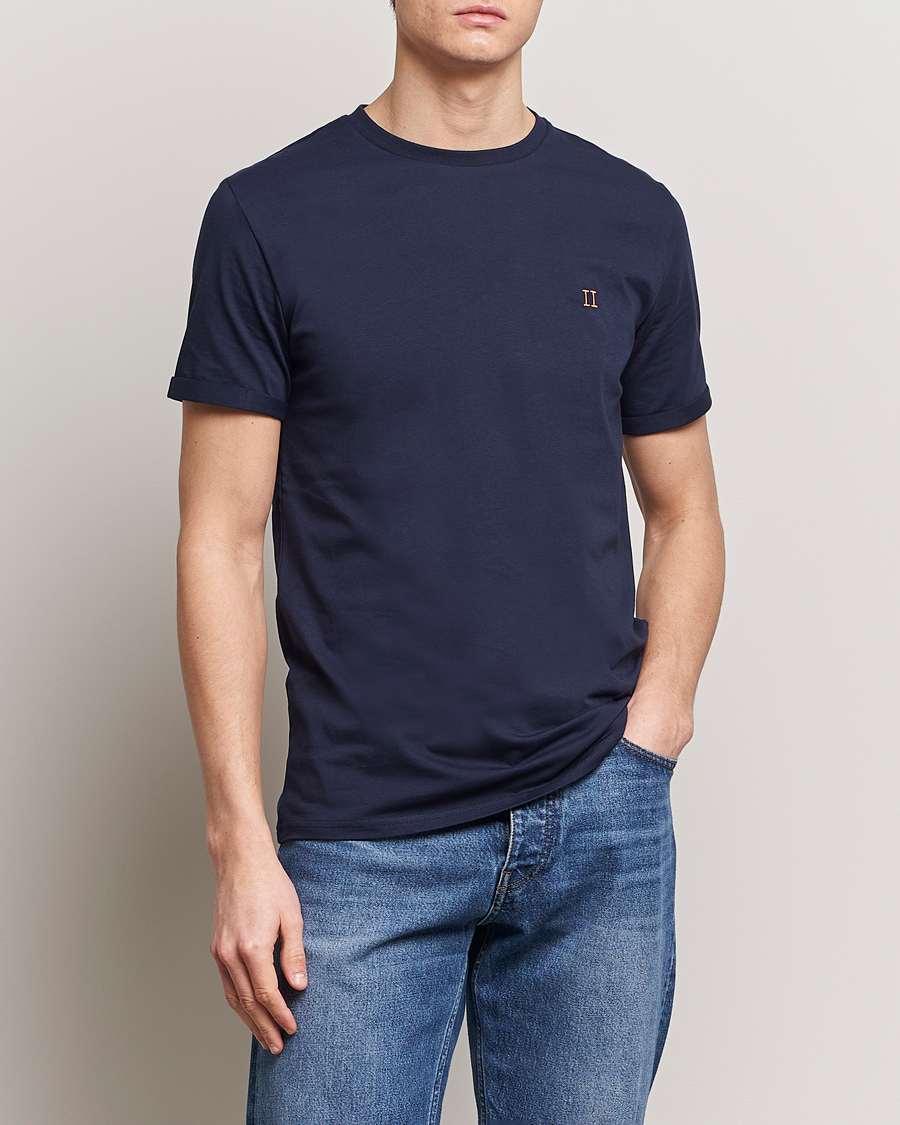 Men | Clothing | LES DEUX | Nørregaard Cotton T-Shirt Navy