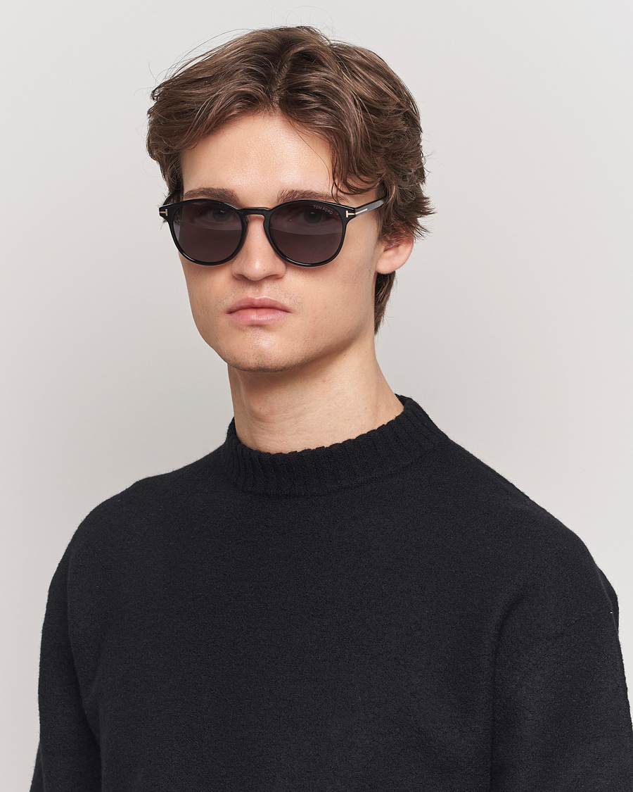 Tom Ford Lewis FT1097 Sunglasses Black/Smoke at CareOfCarl.com