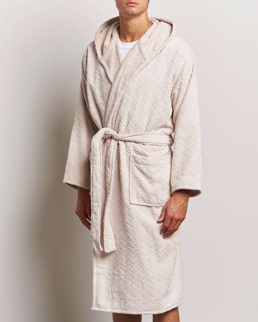 Men |  | Missoni Home | Chalk Bath Robe Beige