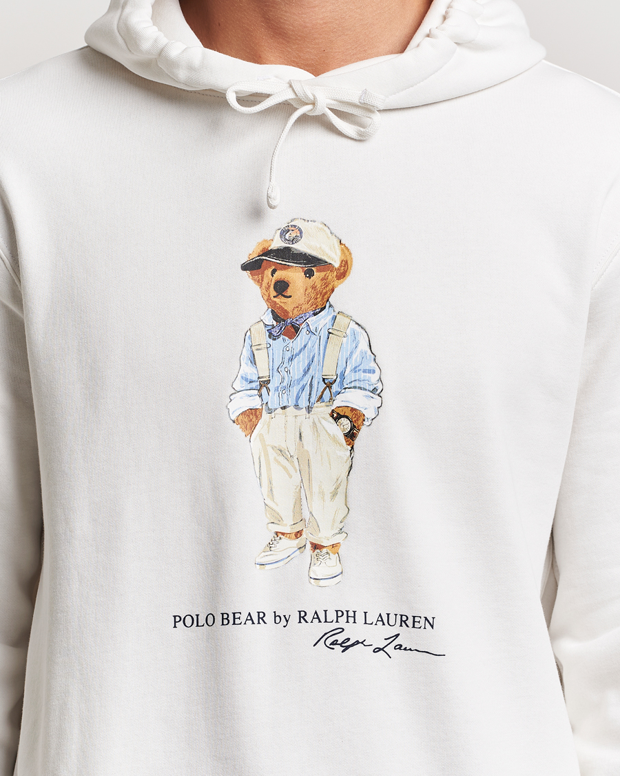 Ralph lauren polo bear hoodie white sale