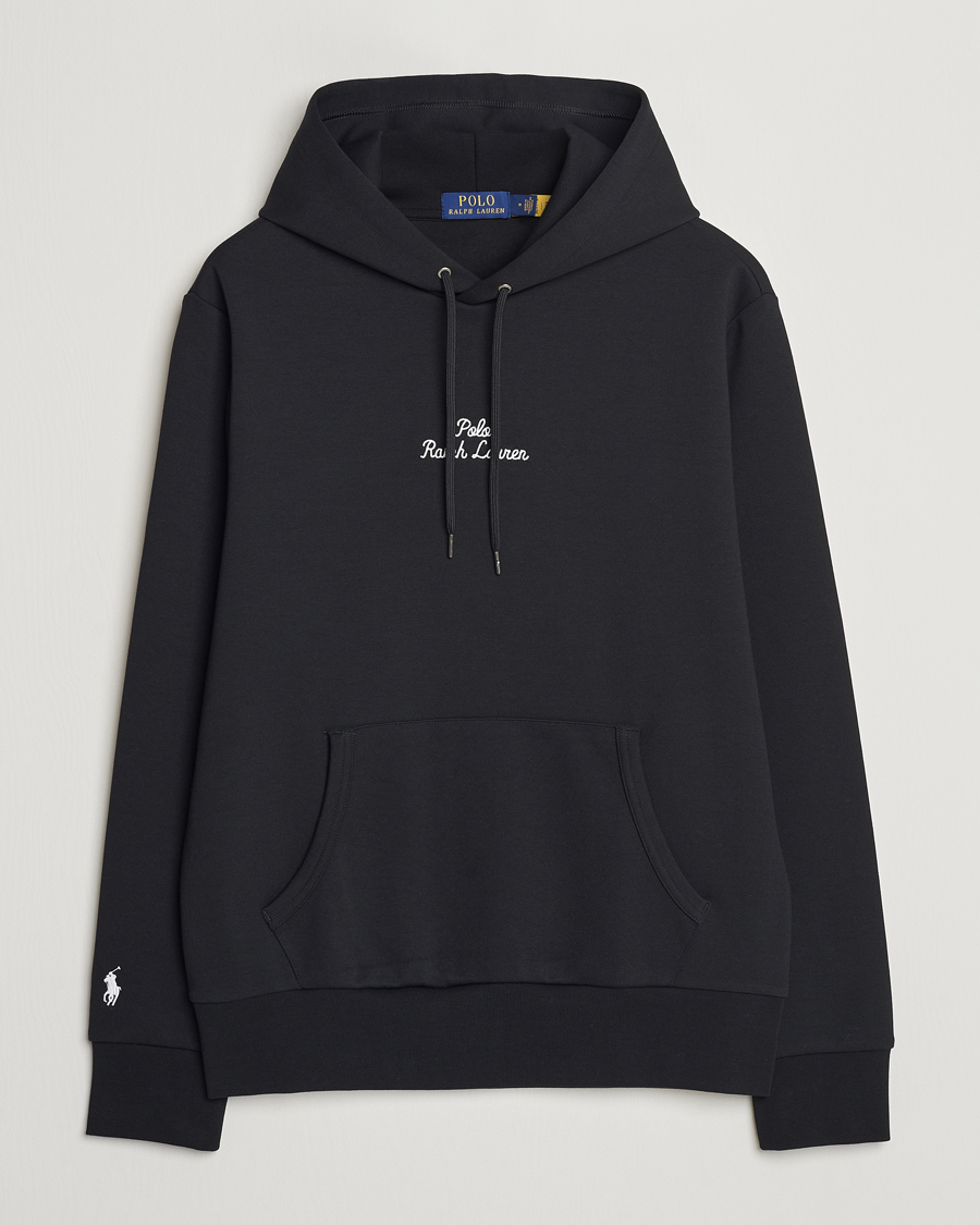 Black polo ralph lauren hoodie hotsell