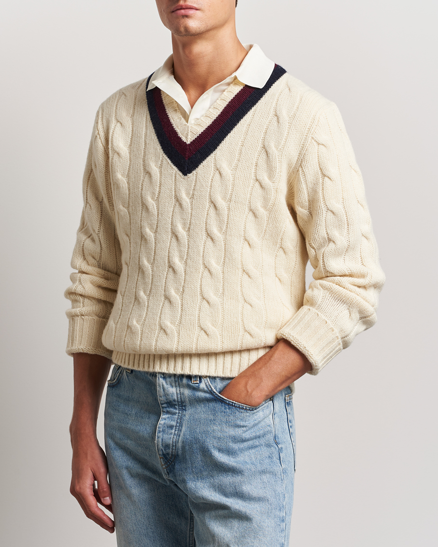 Men |  | Polo Ralph Lauren | Wool Cricket Sweater Cream