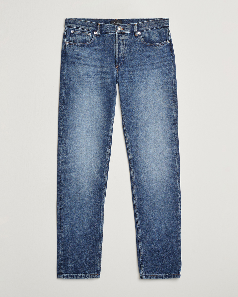 Apc washed fashion denim