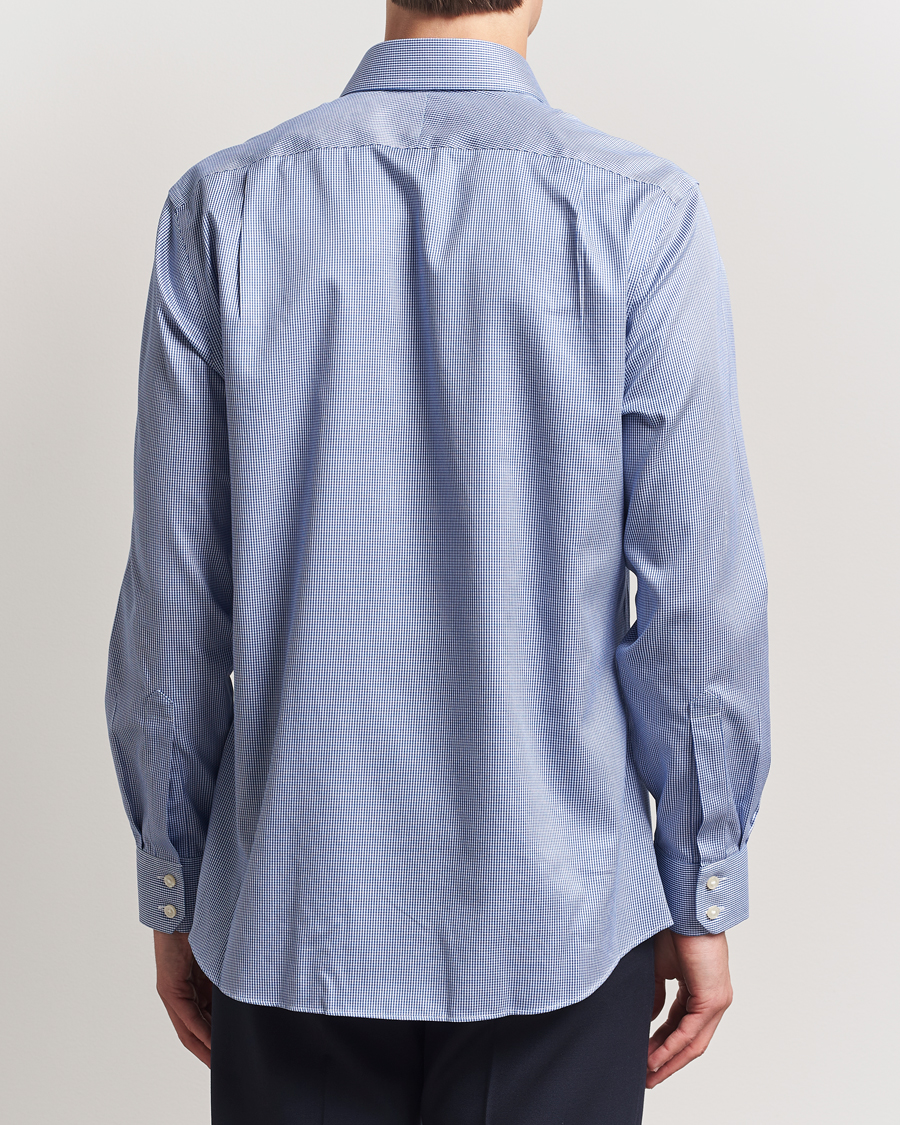 Men | Shirts | Charles Tyrwhitt | Slim Fit Non Iron Puppytooth Shirt Royal Blue