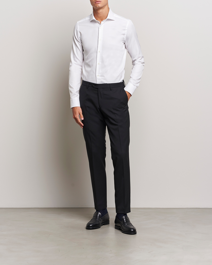 Men |  | Canali | Slim Fit Cotton Shirt White