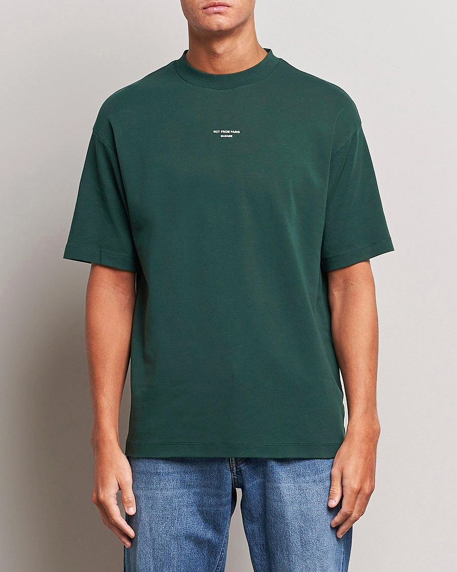 Men |  | Drôle de Monsieur | Classic Slogan T-Shirt Dark Green