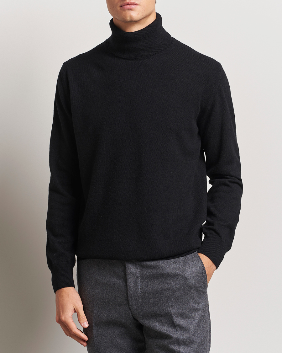 Men |  | Morgano | Wool/Cashmere Rollneck Black