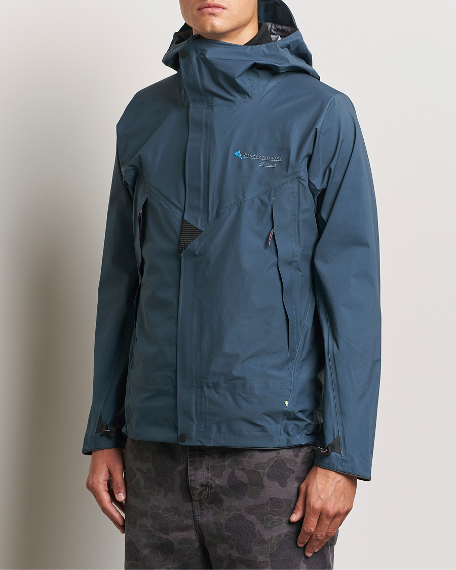 Men | Clothing | Klättermusen | Asynja Lightweight Waterproof Jacket Midnight Blue