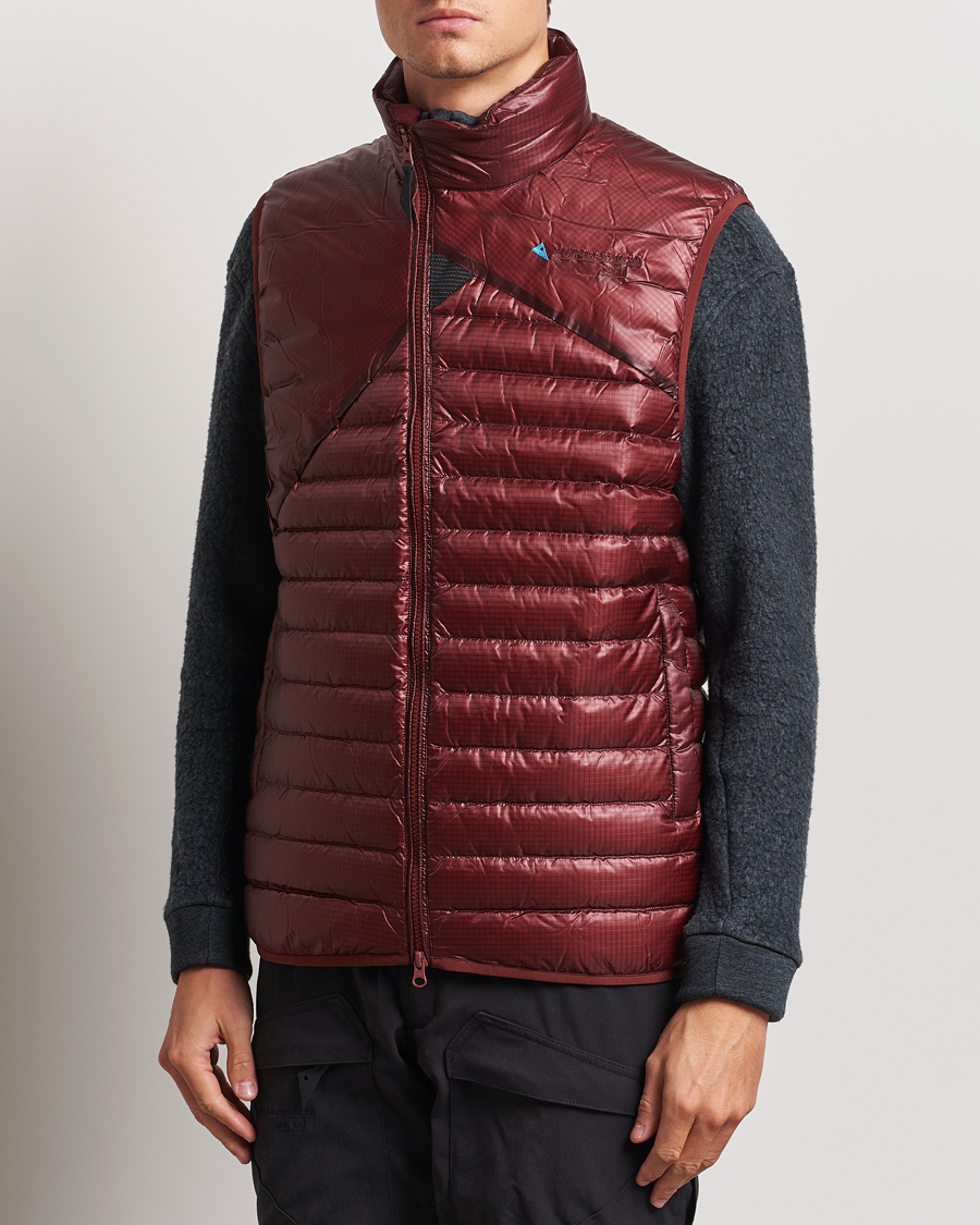 Men |  | Klättermusen | Lopt Lightweight Down Vest Madder Red