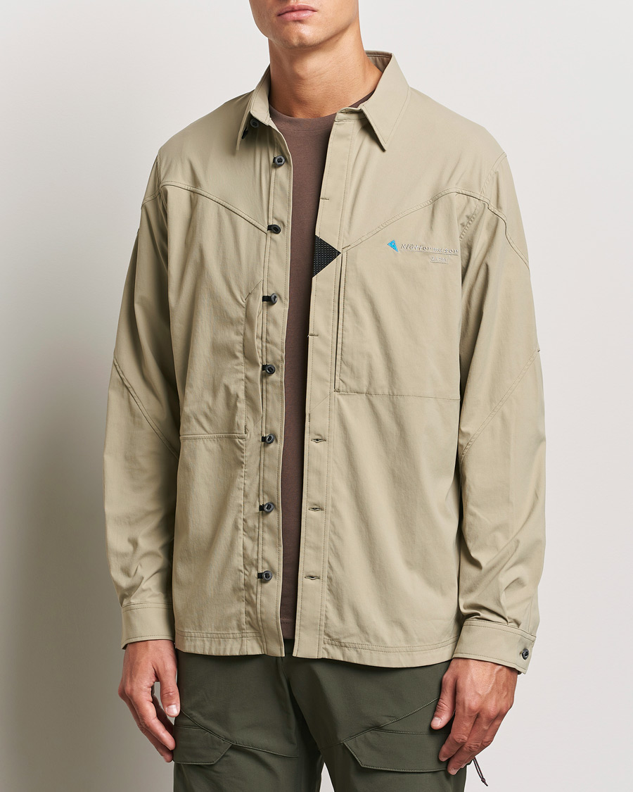 Men | Clothing | Klättermusen | Garm Technical Outdoor Shirt Silver Green