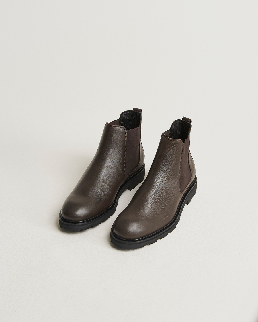 Men | Winter shoes | UBR | Thunder Chelsea Leather Boot Dark Brown