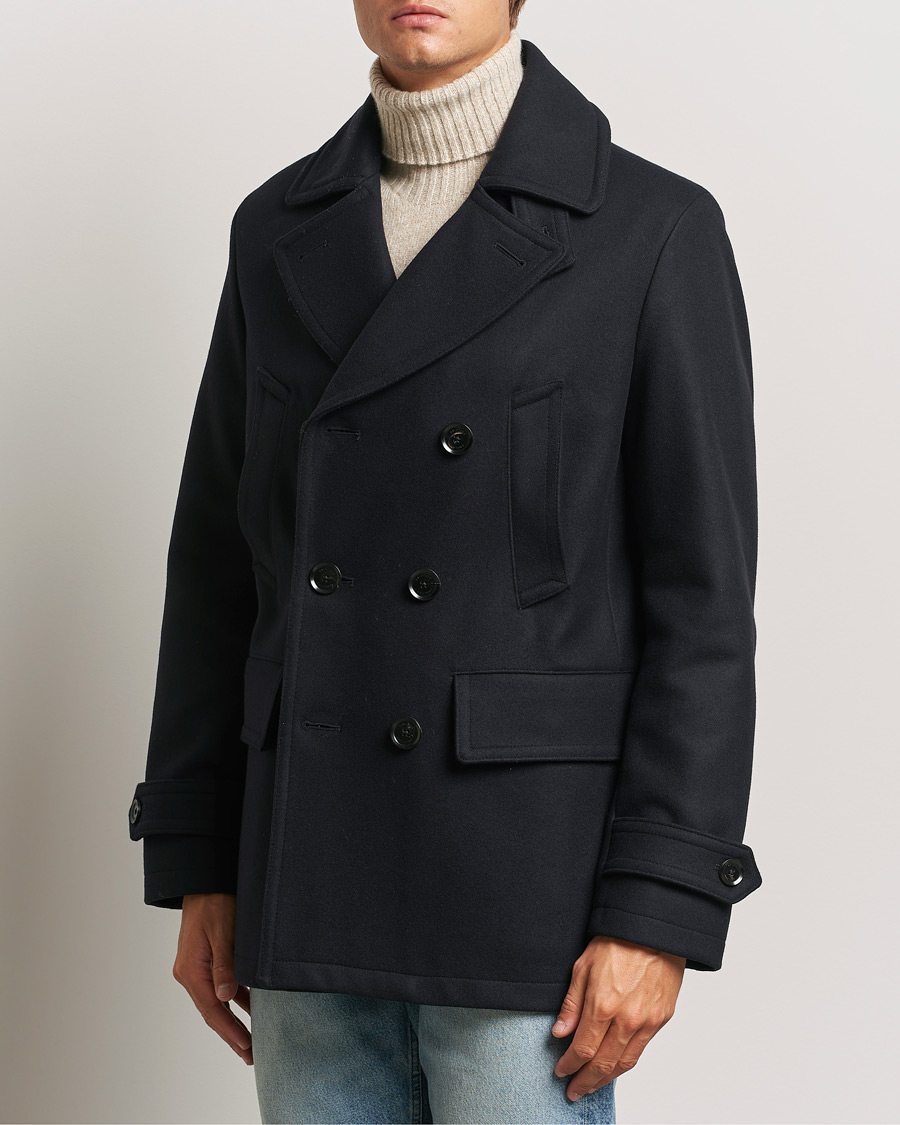 Men |  | Belstaff | Milford Wool Peacoat Ink Blue