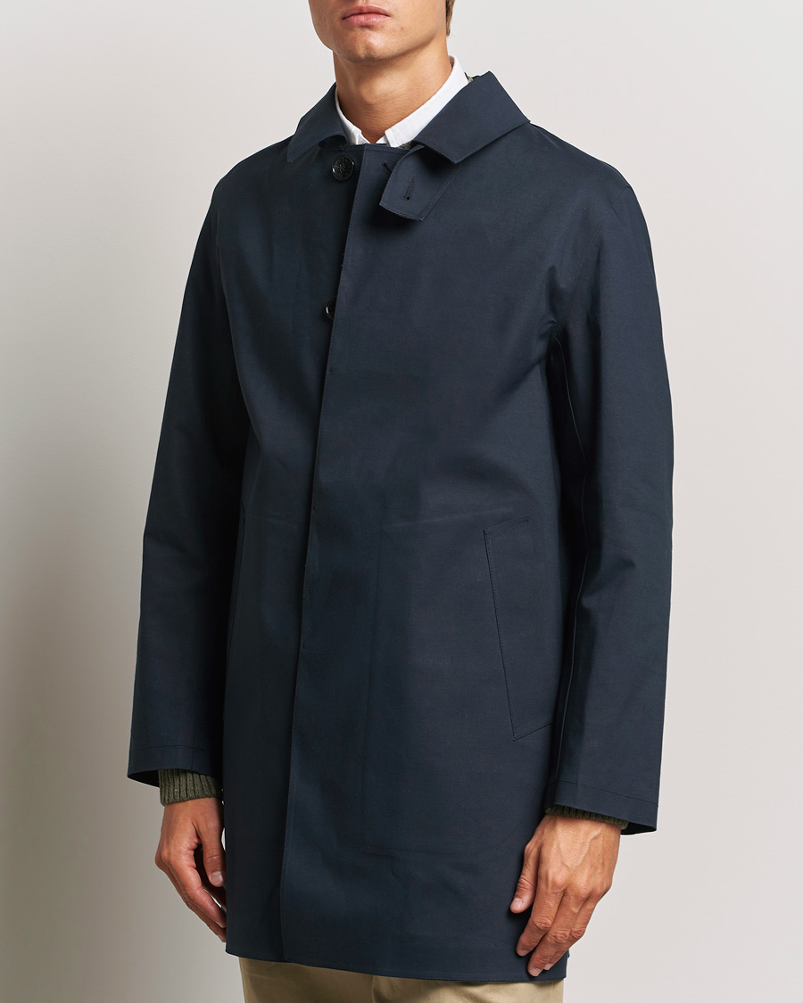 Men | Clothing | Mackintosh | Dunkeld Short Coat Navy