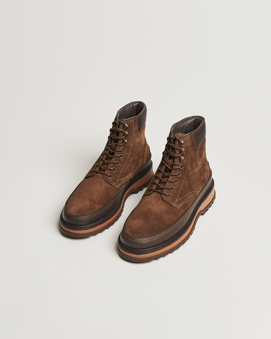 Men | Shoes | GANT | Clefton Felt Lined Suede Boot Tobacco Brown