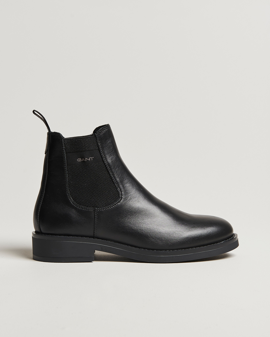 GANT Prepdale Leather Chelsea Boot Black at CareOfCarl