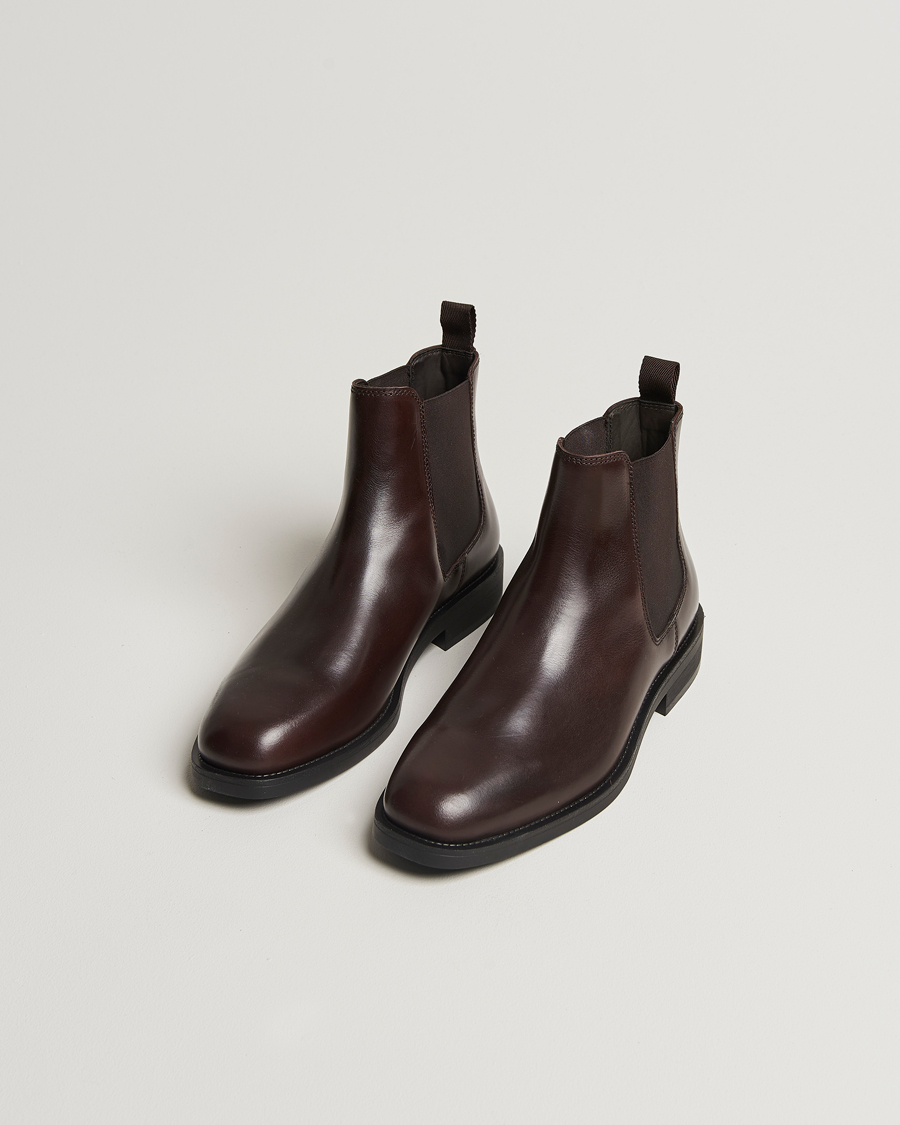 Men | Shoes | GANT | Rizmood Leather Chelsea Boot Dark Brown