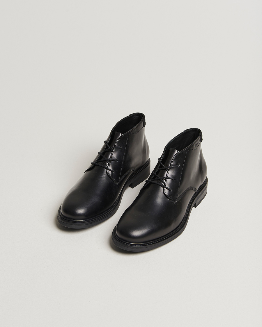 Men | Shoes | GANT | St Fairkon Chukka Leather Boot Black