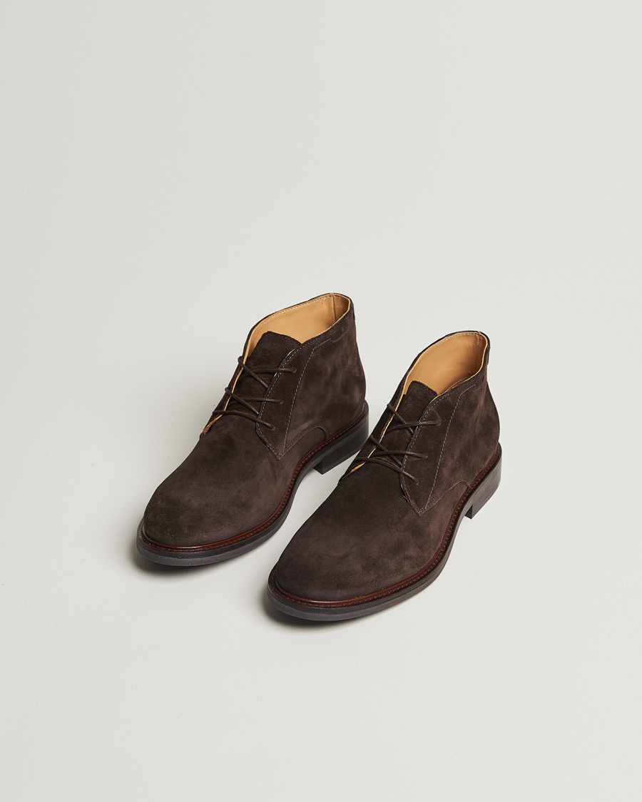 Men | Shoes | GANT | St Fairkon Chukka Suede Boot Espresso Brown