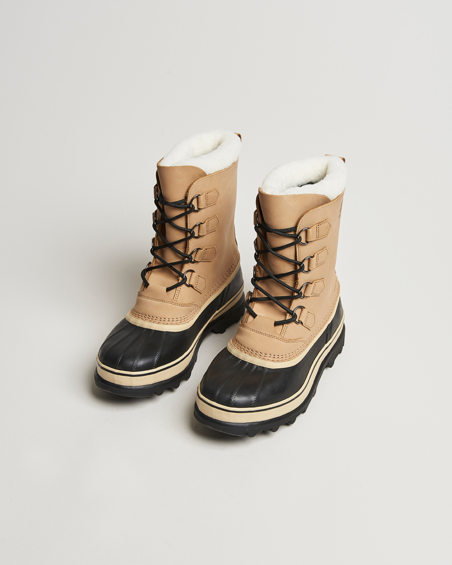 Men | Hiking boots | Sorel | Caribou WP Felt Lined Leather Boots Buff