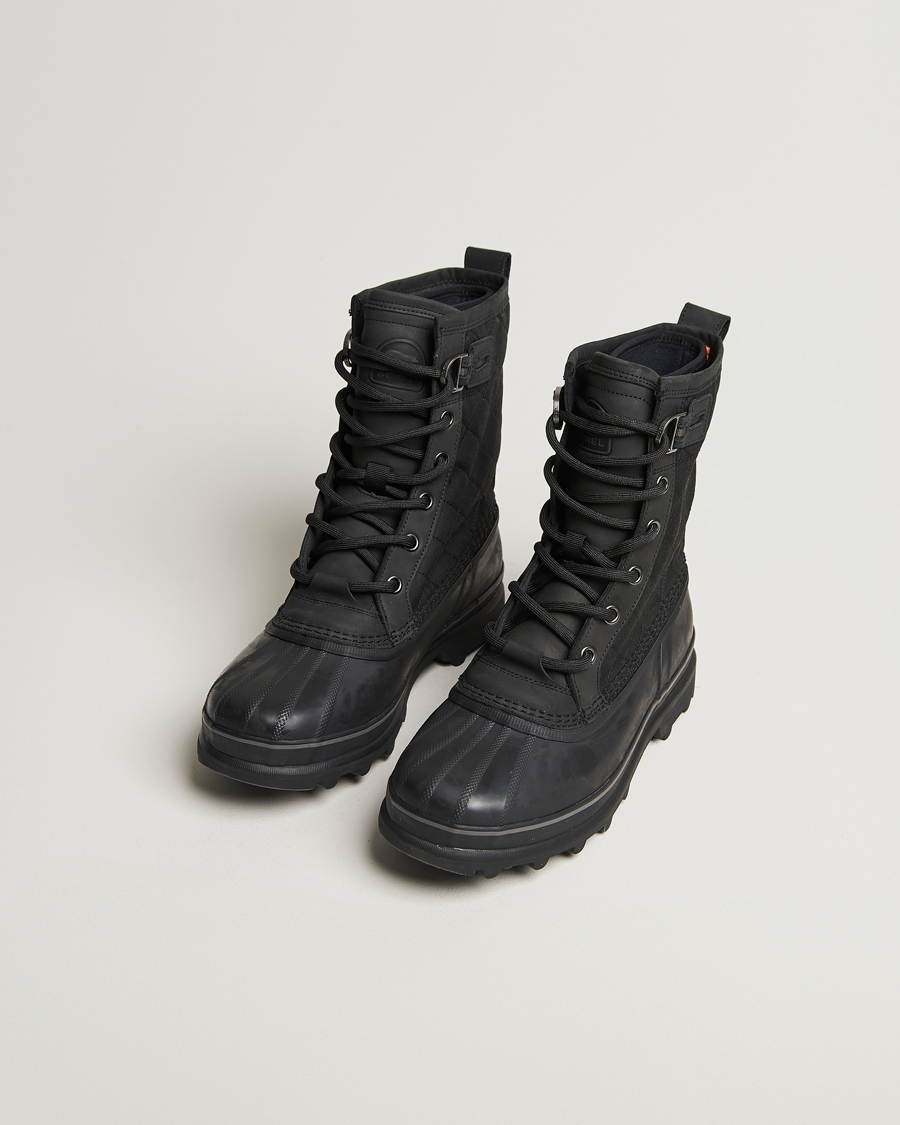 Men | Black boots | Sorel | Caribou Royal WP Canvas Boots Black