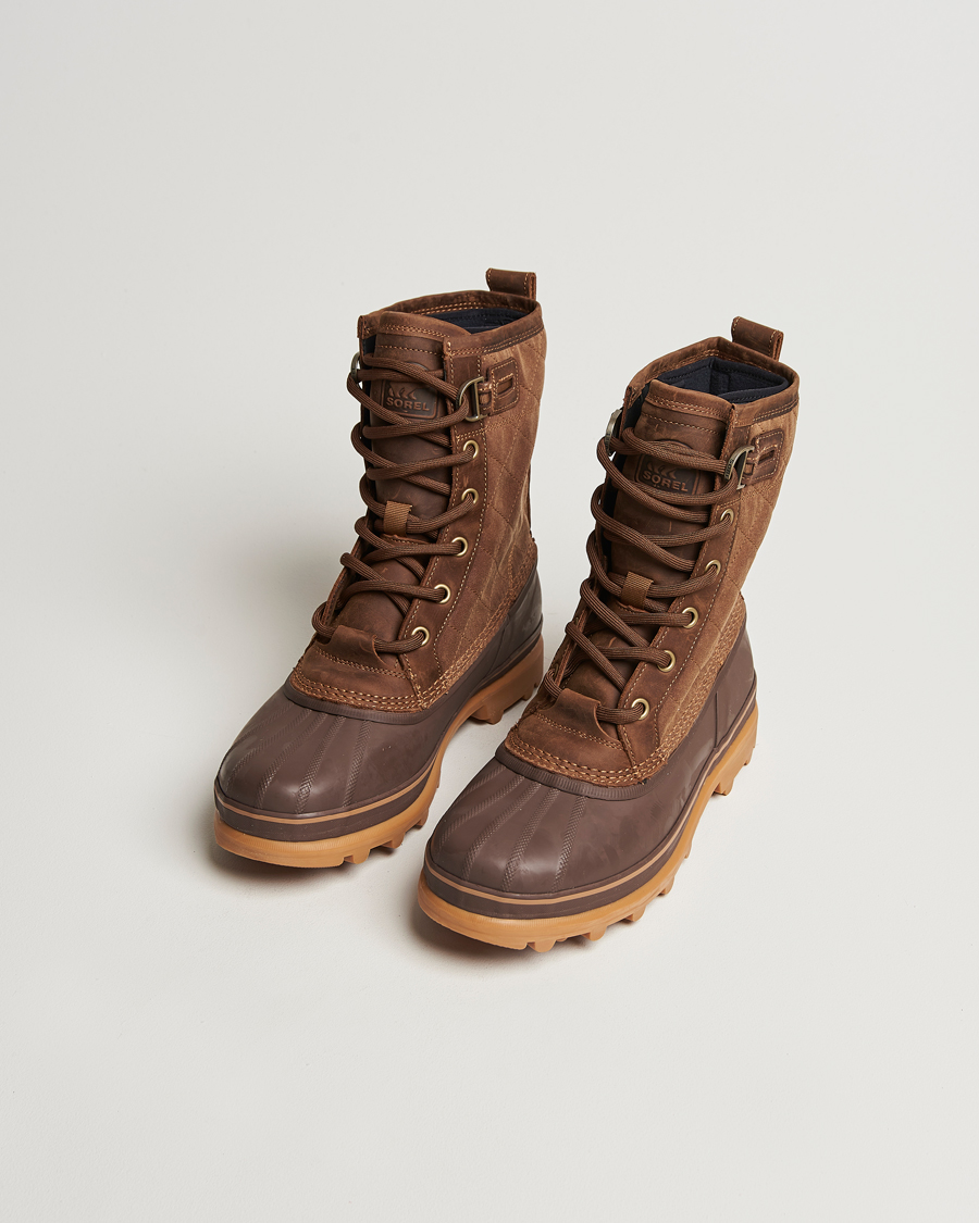 Men | Boots | Sorel | Caribou Royal WP Canvas Boots Velvet Tan