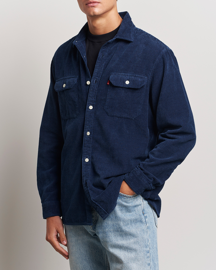 Men |  | Levi\'s | Jackson Corduroy Worker Shirt Enzo Vintage Indigo