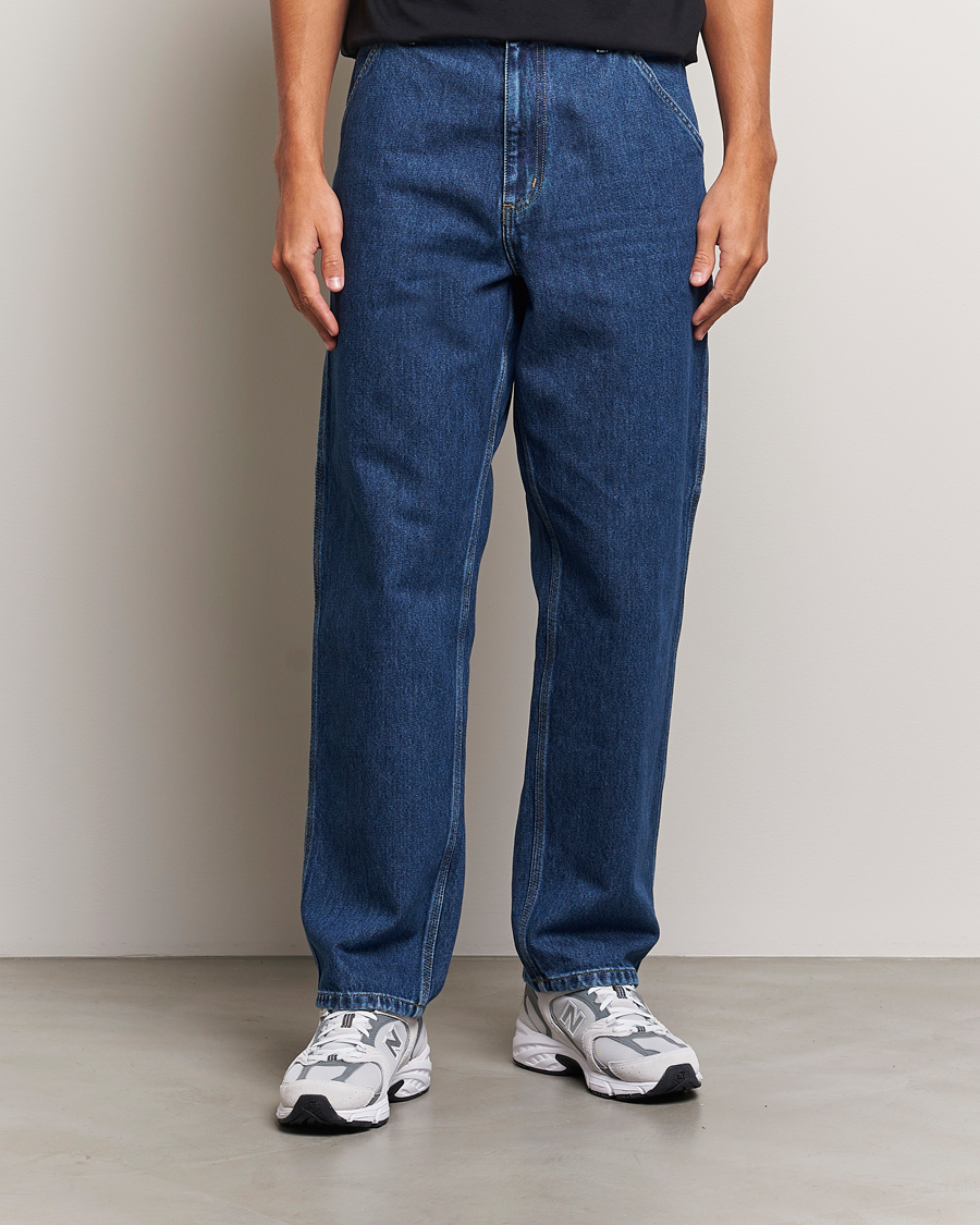 Men | Relaxed fit | Carhartt WIP | Single Knee Smith Denim Pants Blue Stone Washed