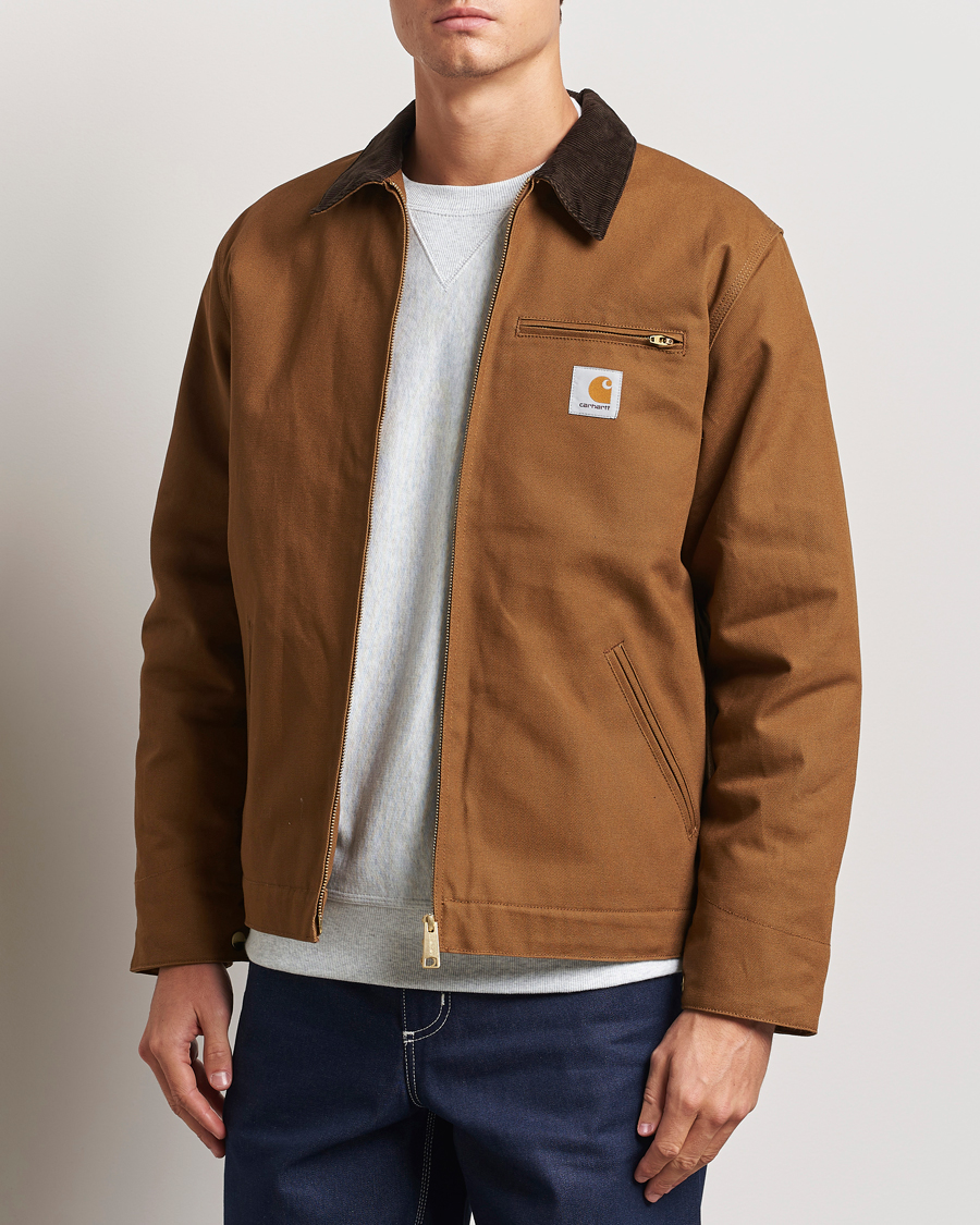 Men |  | Carhartt WIP | Detroit Jacket Dearborn Canvas Hamilton Brown