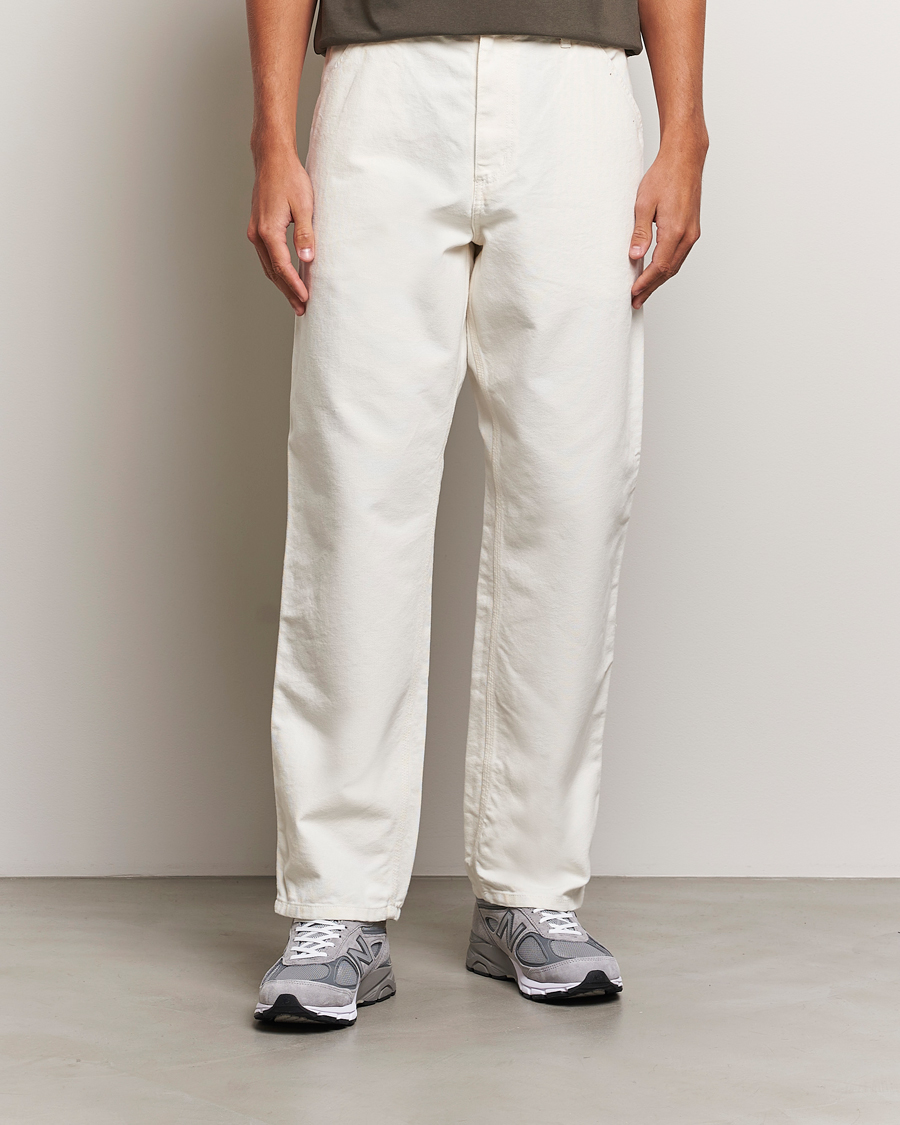 Men | Formal Trousers | Carhartt WIP | Single Knee Pants Dearborn Canvas Wax