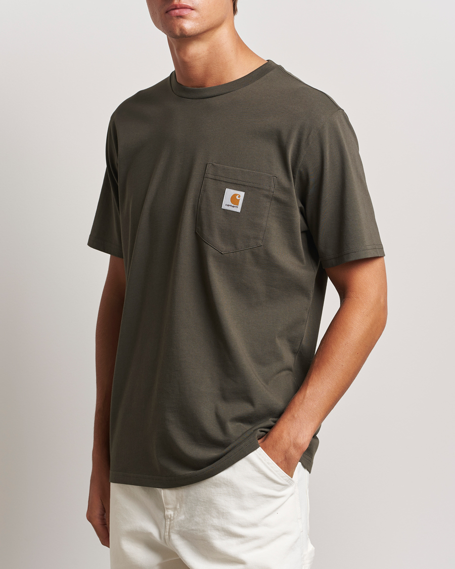 Men | Short Sleeve T-shirts | Carhartt WIP | Pocket Cotton T-Shirt Mirage