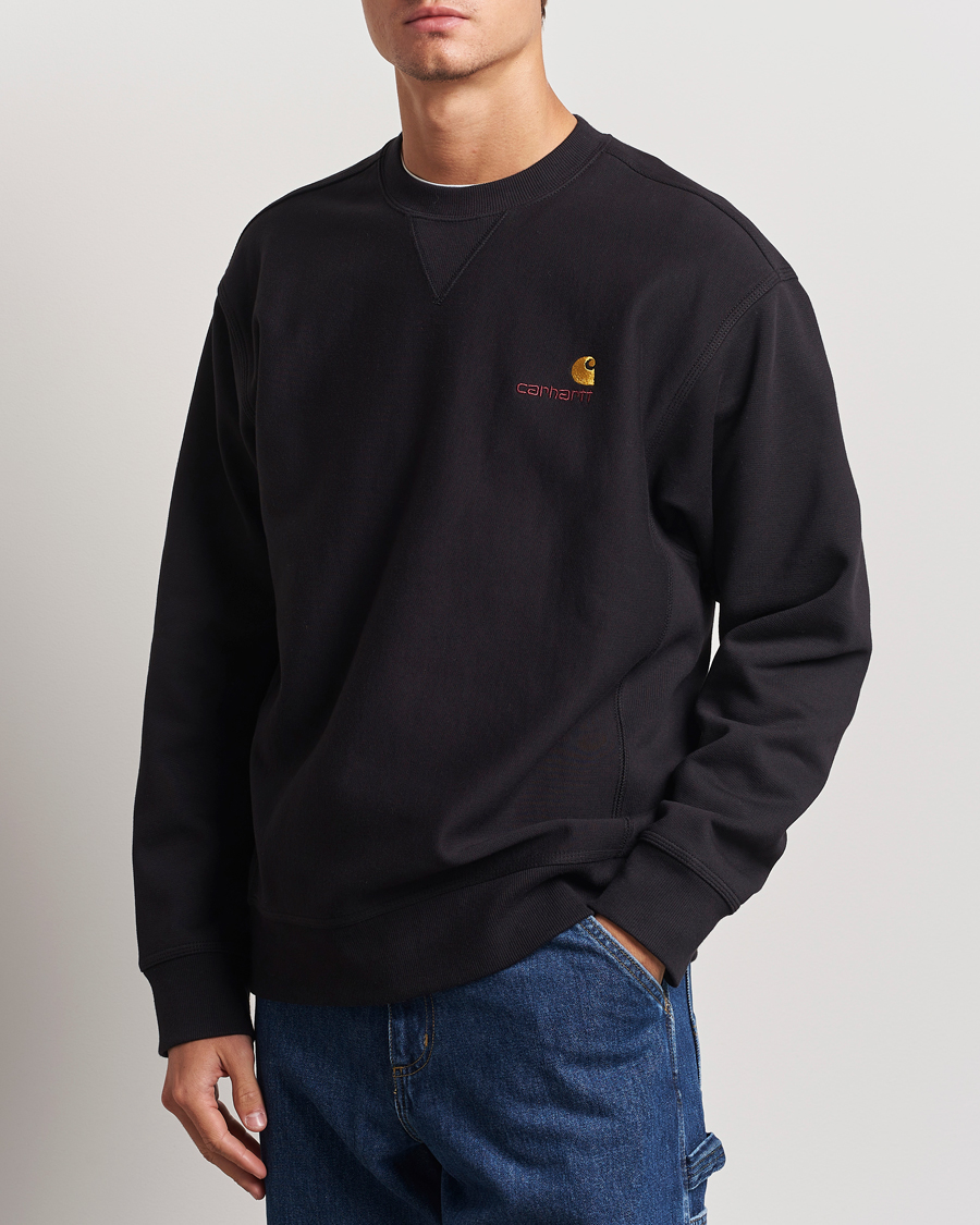 Men |  | Carhartt WIP | American Script Sweatshirt Black