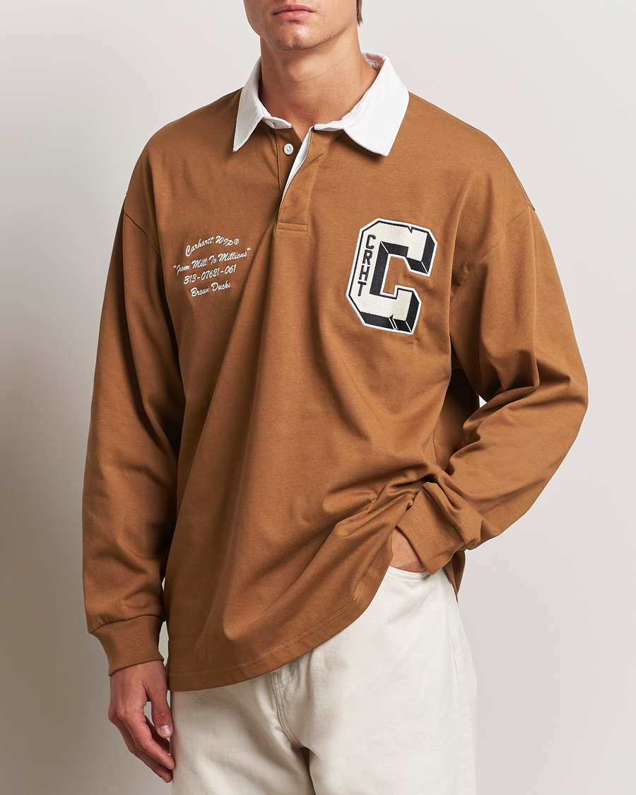 Men |  | Carhartt WIP | Brown Ducks Rugby Shirt Hamilton Brown