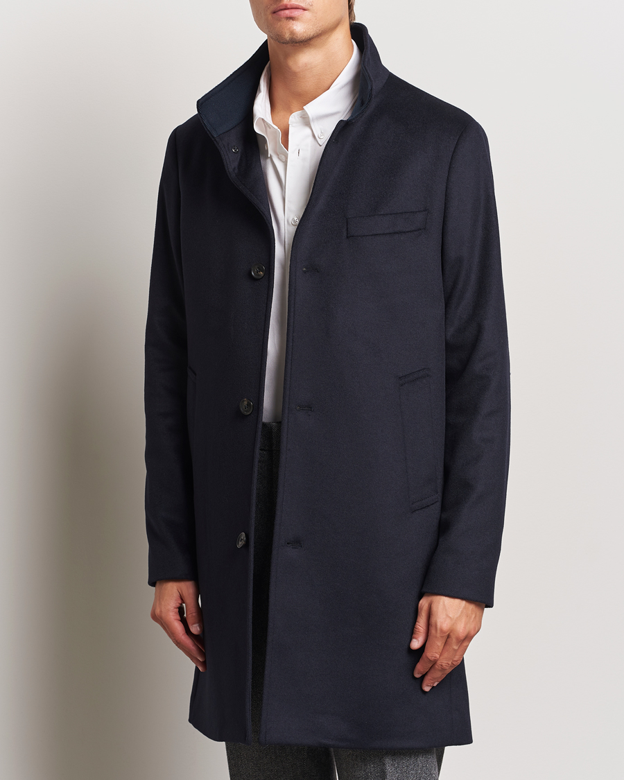 Men |  | J.Lindeberg | Jesse Melton Cashmere Coat Navy