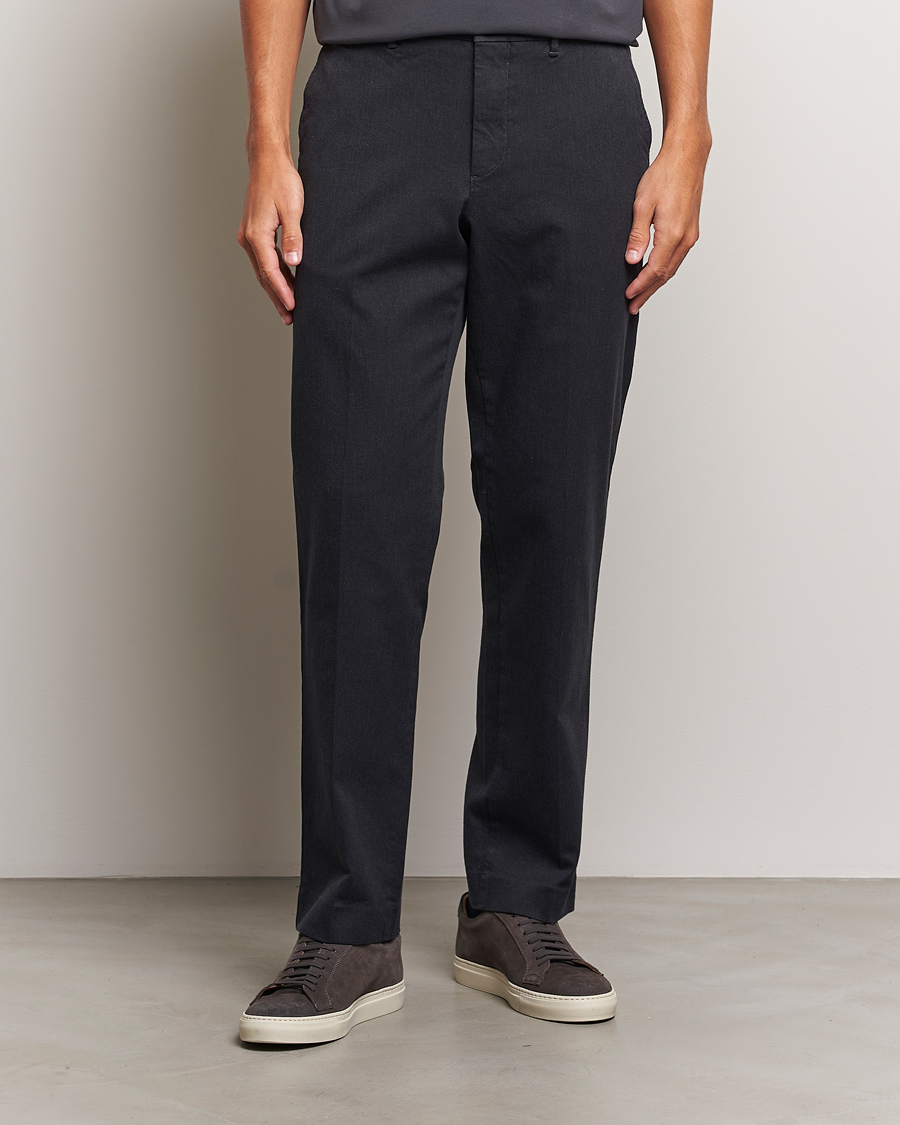 Men |  | J.Lindeberg | Lois Flannel Twill Pants Dark Grey