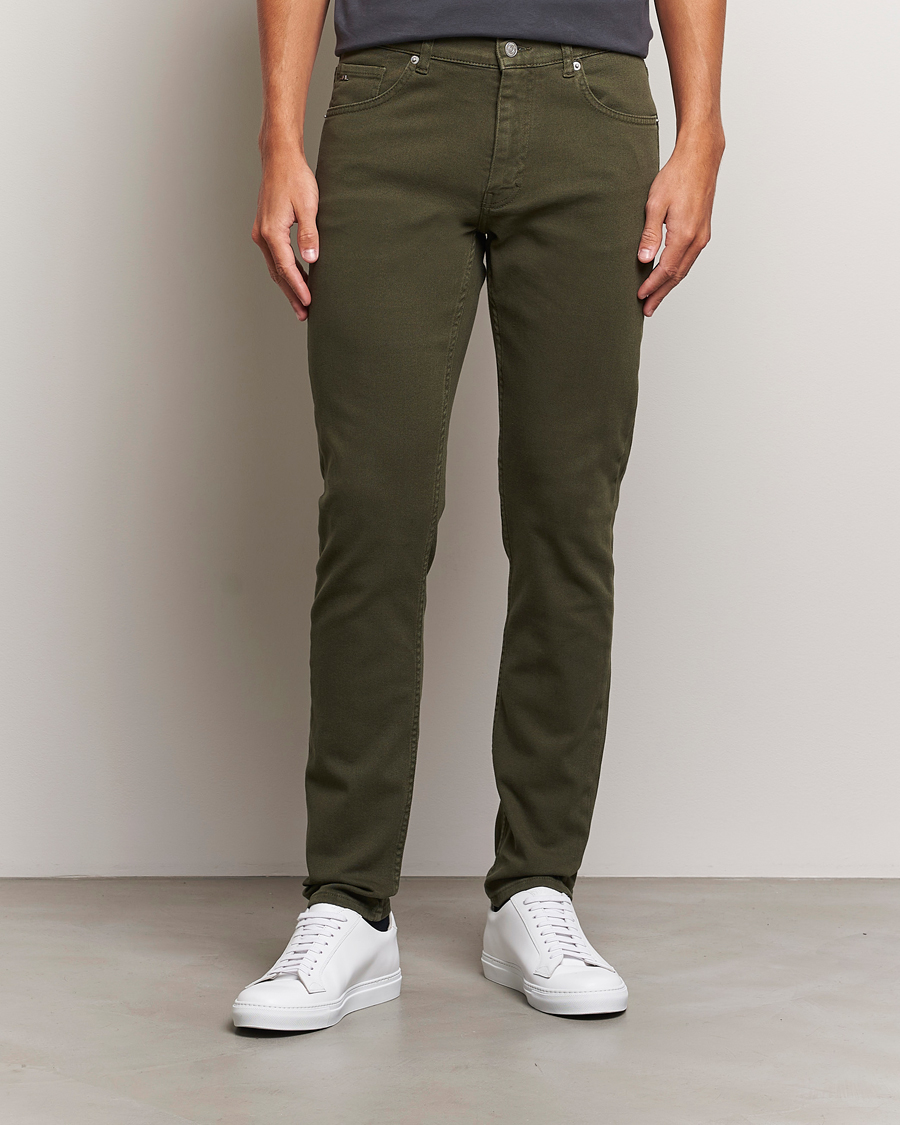 Men |  | J.Lindeberg | Jay Solid Twill Stretch Jeans Forest Green