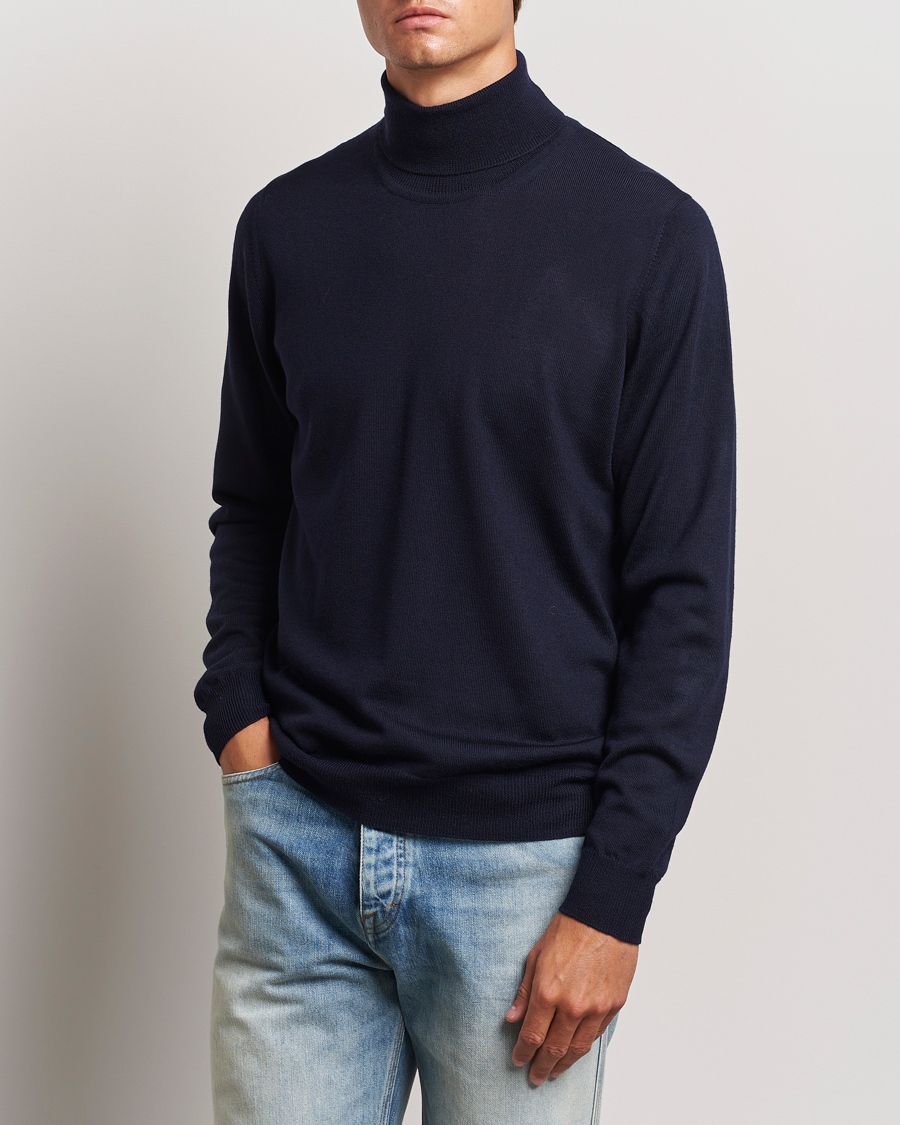 Men |  | J.Lindeberg | Kaden Merino Turtleneck Navy