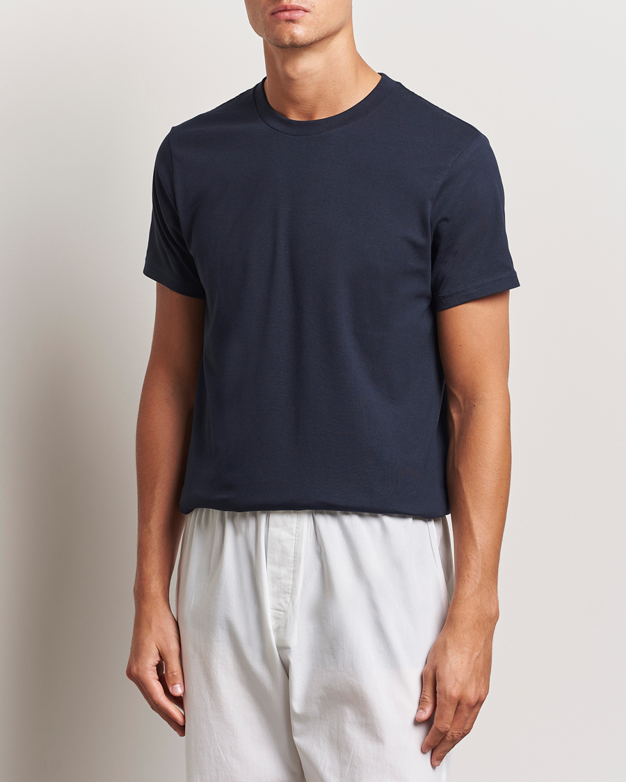 Men |  | Bread & Boxers | Crew Neck Regular T-Shirt Dark Navy